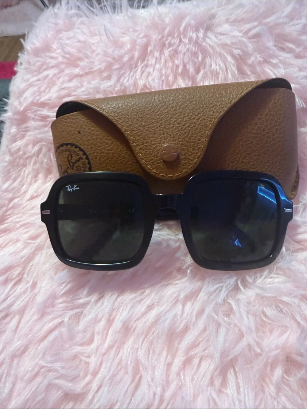 Ray-Ban Black Square Oversized Sunglasses